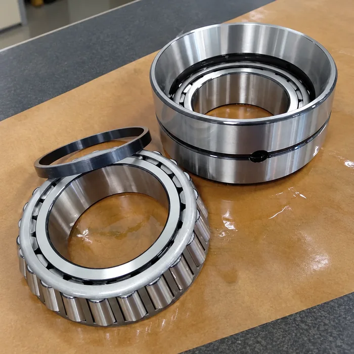 Why Conveyor Bearings Fail Repeatedly: A Danish Customer Case Study(Image1) Double-row tapered roller bearing used in conveyor failure analysis case